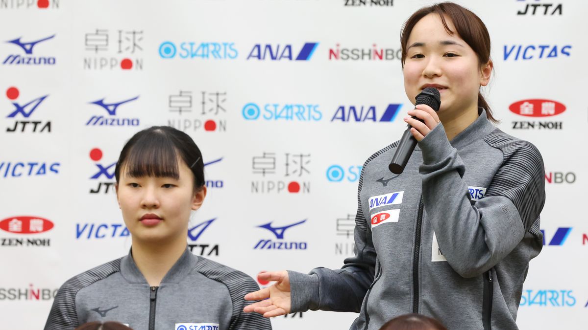 【卓球】伊藤美誠「卓球界が若返ってるな」新しいチームジャパンで挑む世界選手権に「楽しみたい」