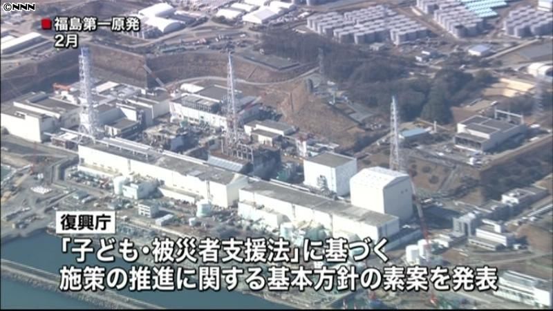 被災者支援素案　福島の３３市町村を指定