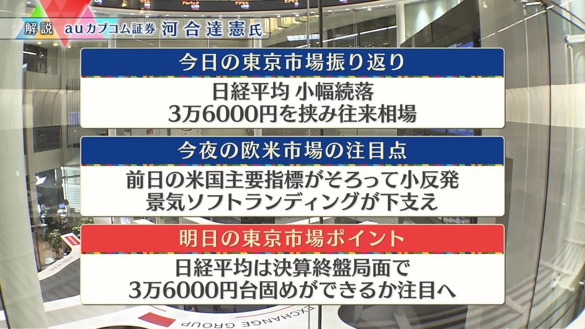 株価見通しは？　河合達憲氏が解説