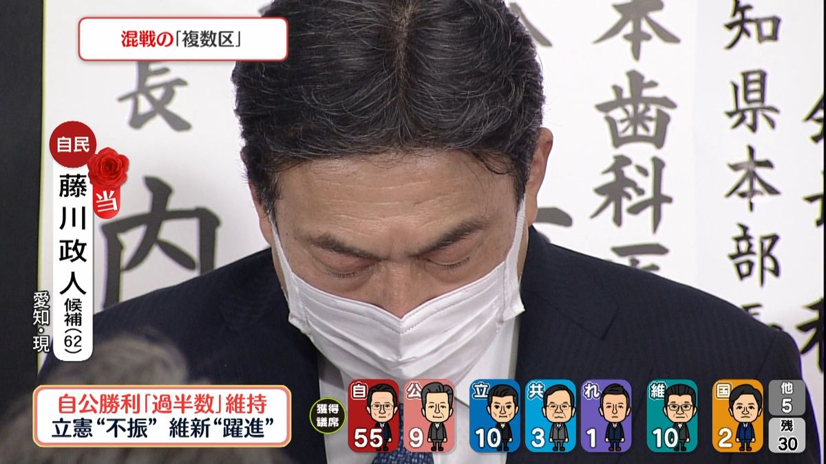 自民・藤川政人氏が当選確実　安倍政権で財務副大臣を務める　愛知