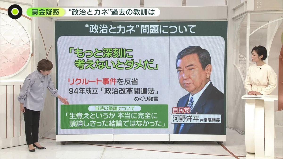 裏金疑惑　“政治とカネ”　過去の教訓は…河野洋平・元衆院議長のインタビュー記録公開