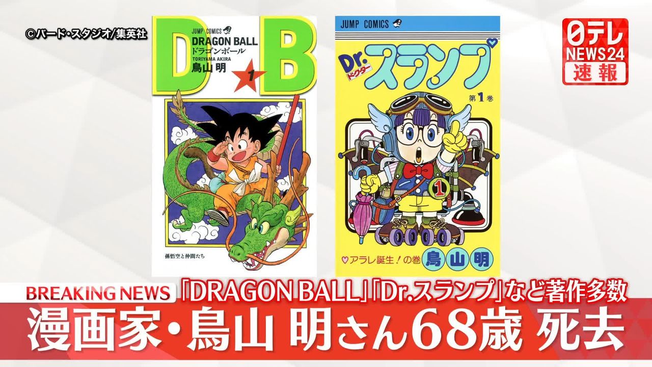 DRAGON BALL　ドラゴンボール　コミックスニュース鳥山明