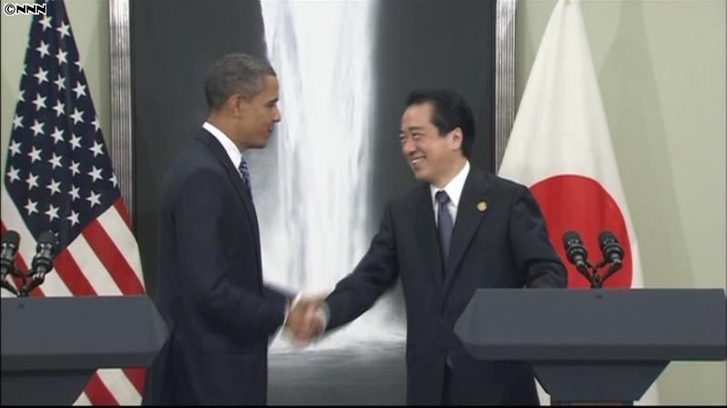 日米首脳会談　米国の支援に謝意