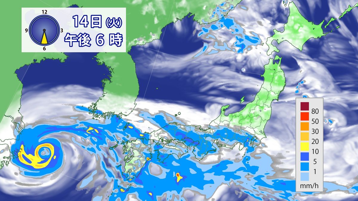 【天気】西日本～東海で雨　激しく降る所も