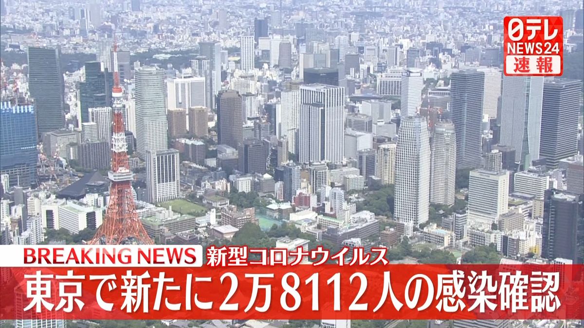 【新型コロナ】東京で新たに2万8112人の感染確認　先週日曜より1万322人増