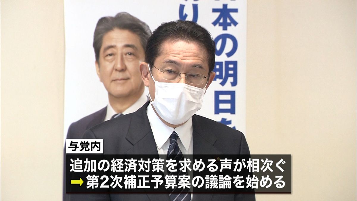 自民党　第２次補正予算の編成向け議論開始