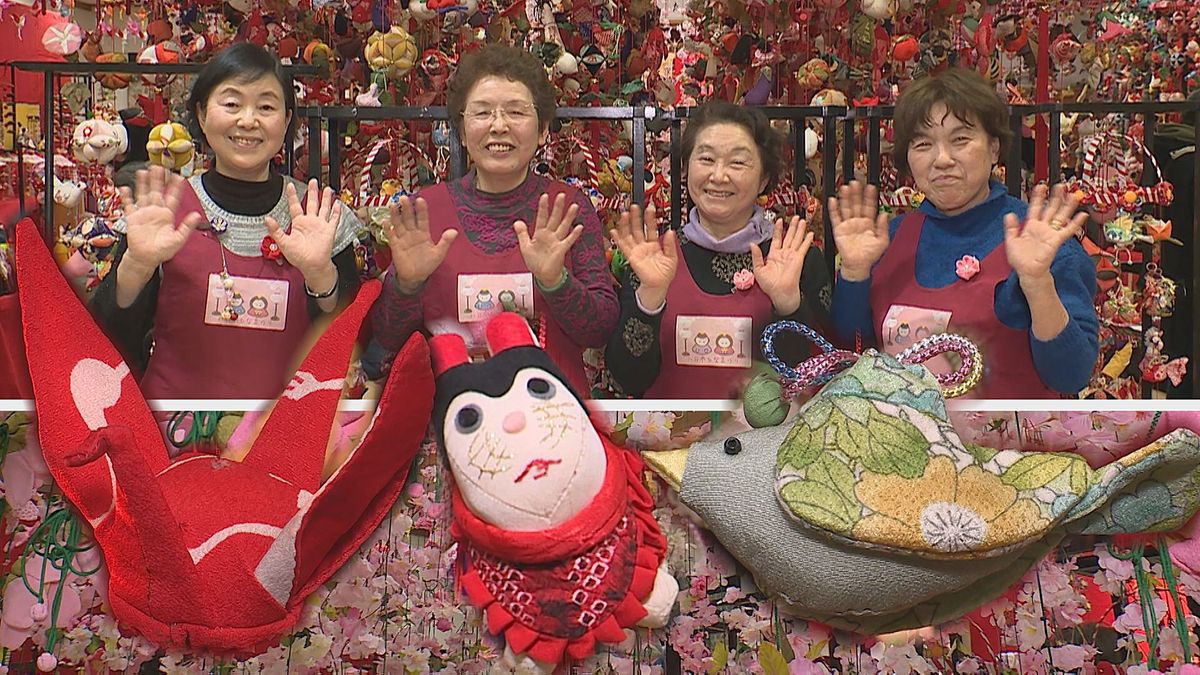 最後の「八日市つるし雛まつり」　花巻・石鳥谷町