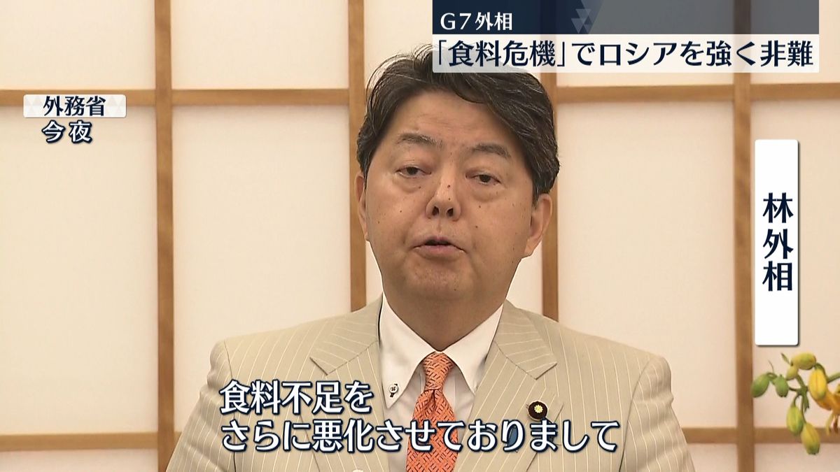 世界的食料危機「ロシアが責任を負っている」G7外相会合