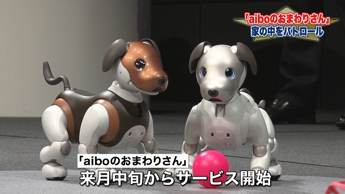 犬型ロボット「ａｉｂｏ」に“見守り”機能