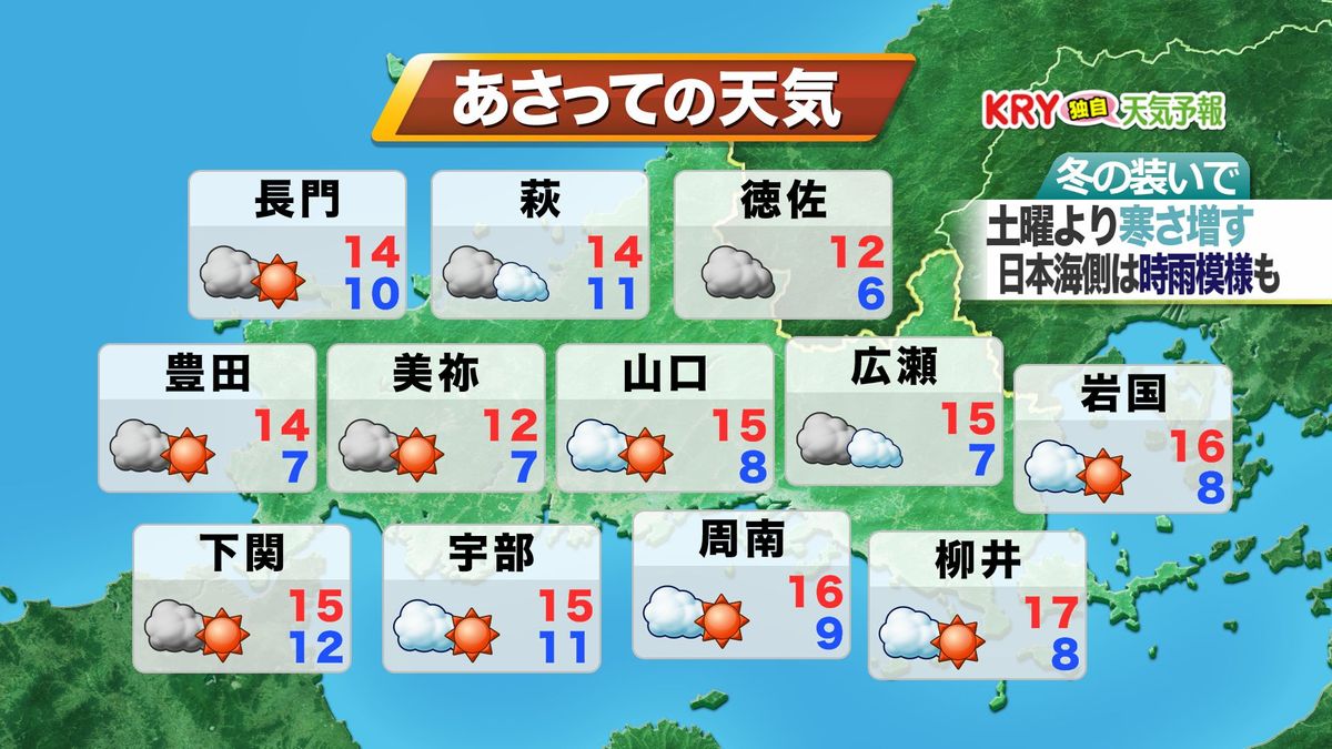 12日(日)の天気予報