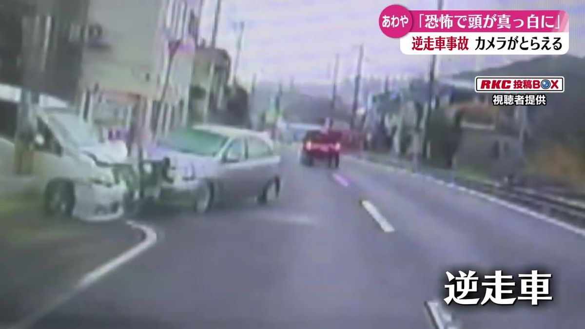 あわや大惨事 高知市の県道で車同士が正面衝突しそうになる事故 危険な『逆走』の一部始終をカメラが捉える【高知】