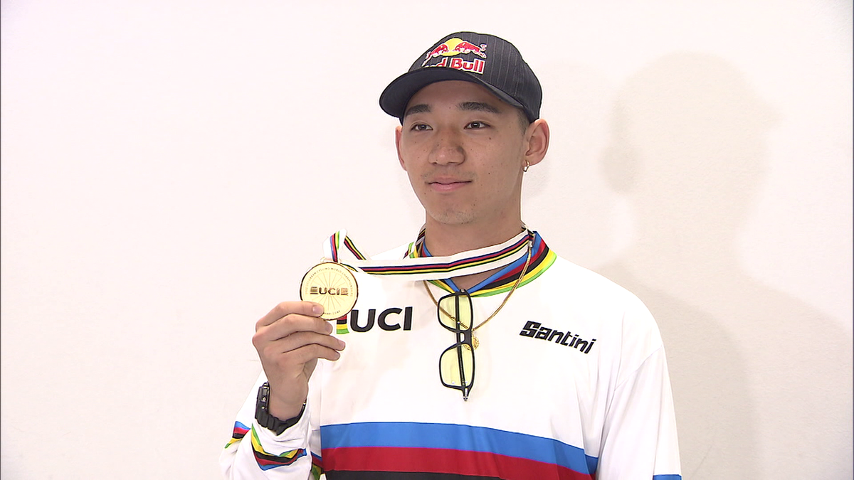 BMX世界選手権日本人初優勝・中村輪夢が帰国「上手くハマった」