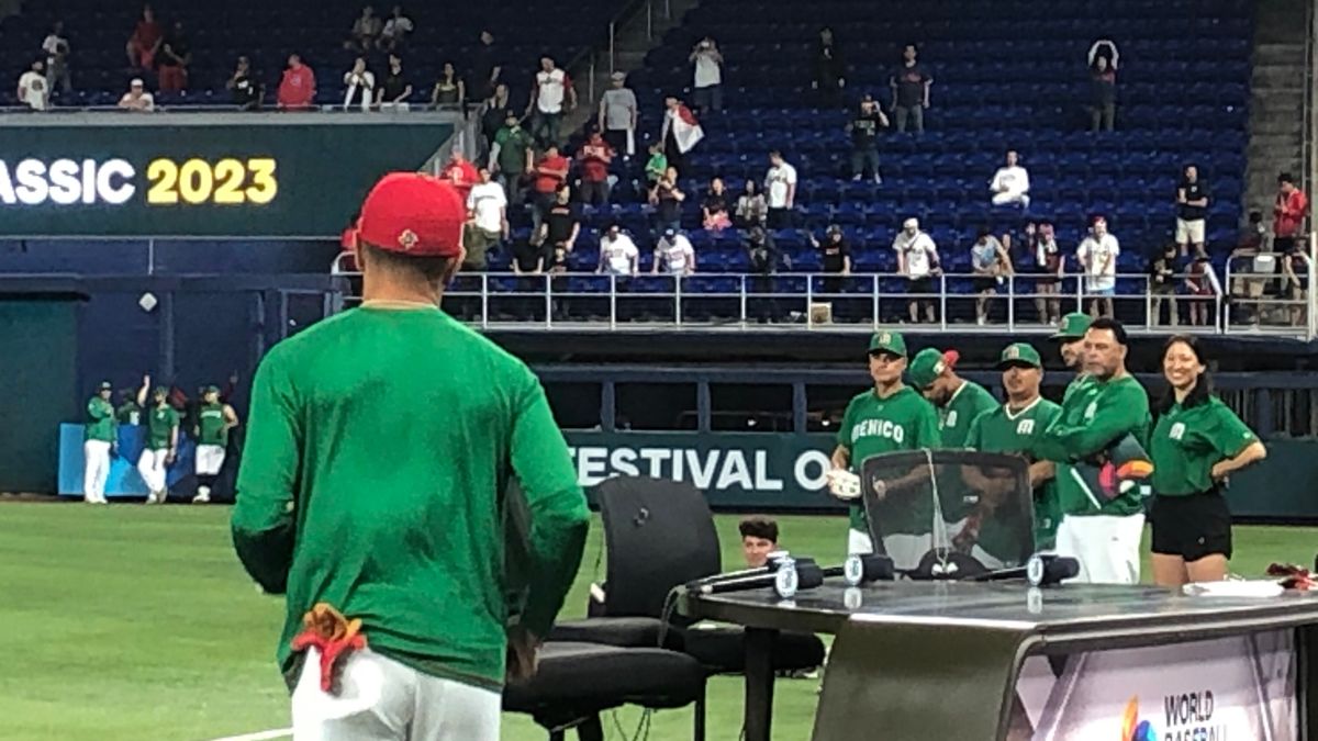 メキシコ代表も大谷選手の打撃練習を見学