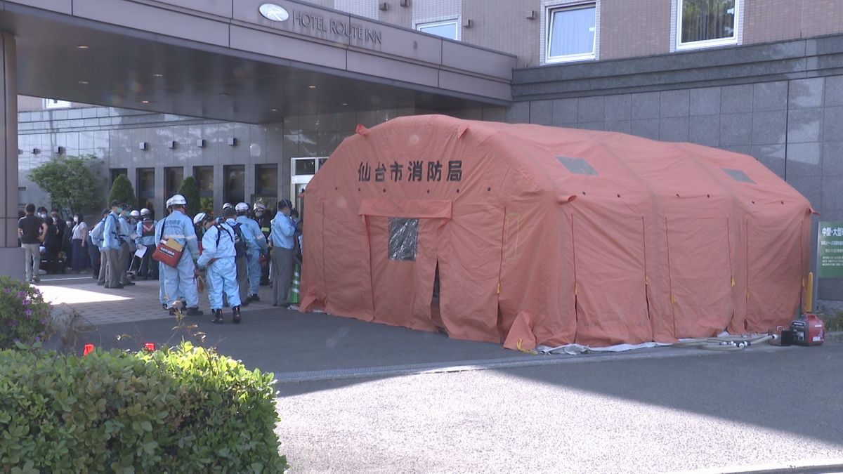 ホテル宿泊の高校生12人が“腹痛や吐き気“訴え搬送 秋田から部活動で遠征中 宮城・仙台市