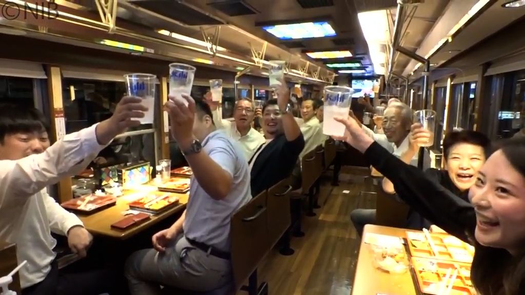「家で飲むビールと全然違う」納涼ビール電車 26日から運行《長崎》