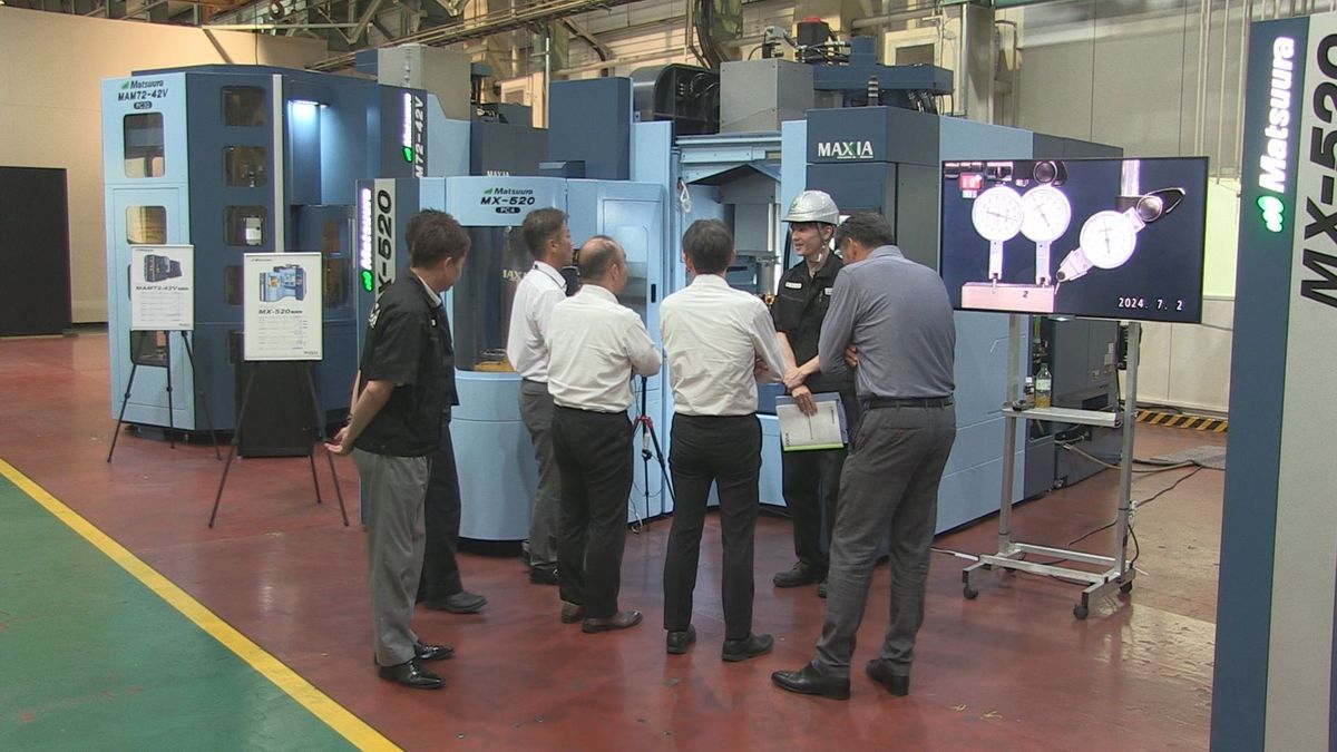 人手不足の解消にも　無人で金属部品を自動加工　最新の工作機械など展示　福井市･松浦機械製作所