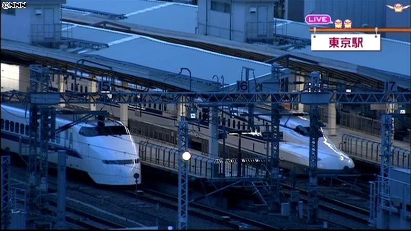 東北新幹線、秋田新幹線は一部区間運休
