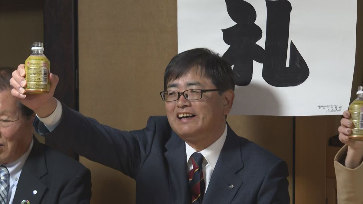大江町長選　現職の松田清隆さんが無投票で再選「最上川の堤防整備進める」