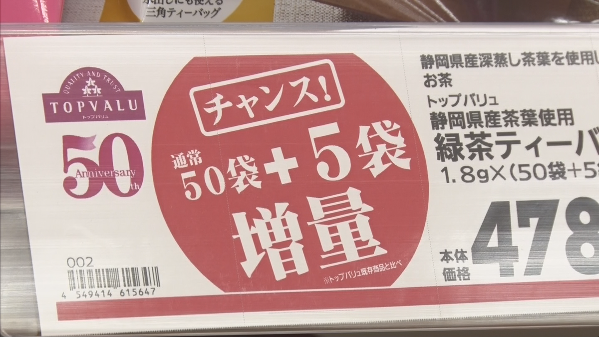 物価高に対抗　スーパーが中身を増量して販売　お買い得感をアピール　コスパ重視の取り組み