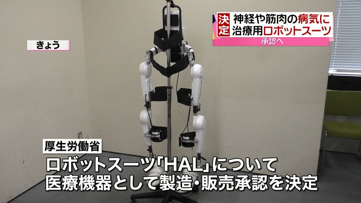 歩行訓練ロボスーツＨＡＬ　製造販売承認へ