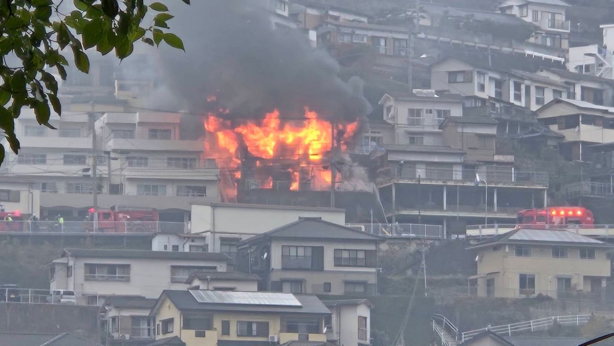 【速報】長崎市立山で建物火災《長崎》