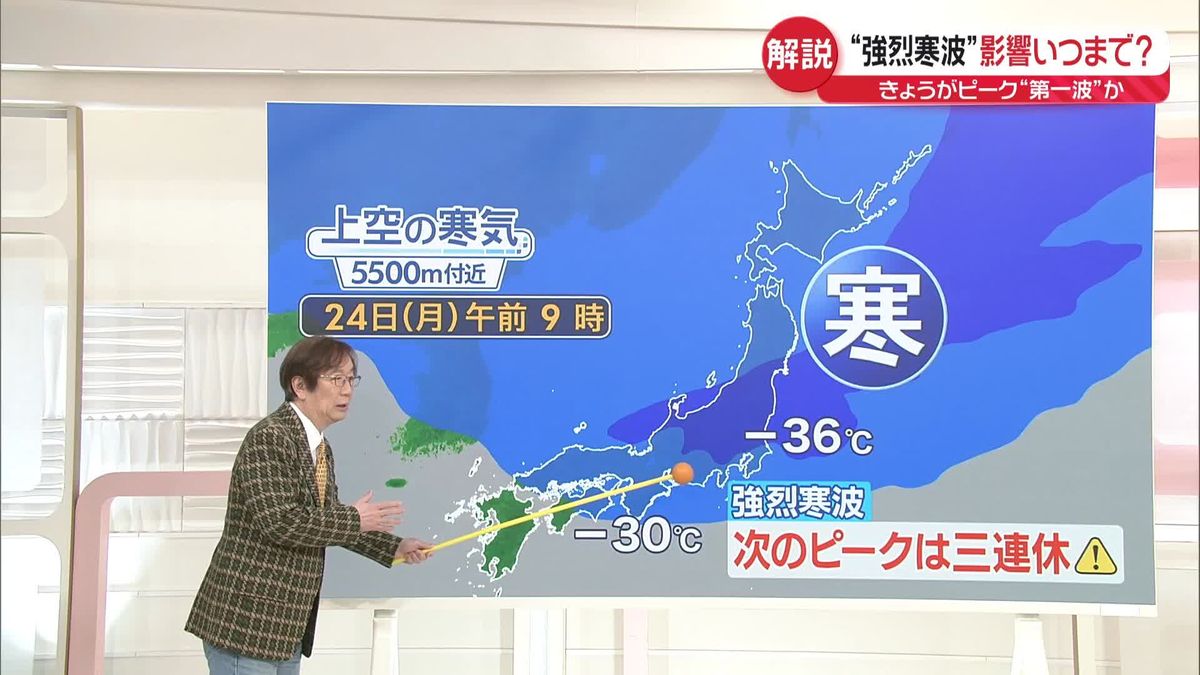 【気象解説】“強烈寒波”影響はいつまで？　19日が“第一波”ピークか…三連休は？