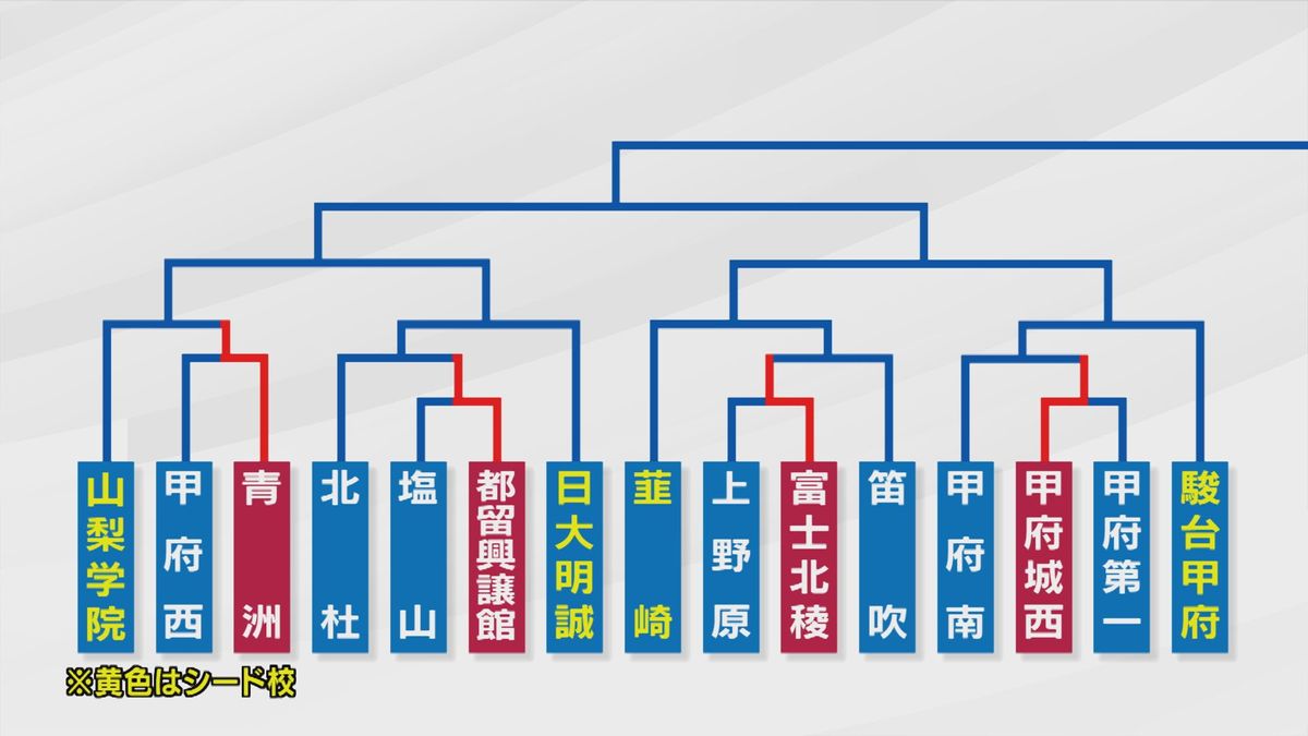 青洲・都留興譲館・富士北稜・甲府城西が勝利