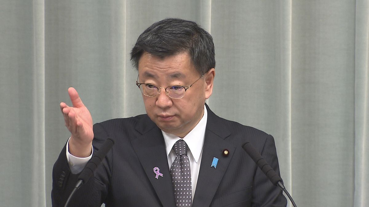 【全文】マスク着用ルール見直し「現時点で申し上げる段階にない」松野官房長官（11/24午後）