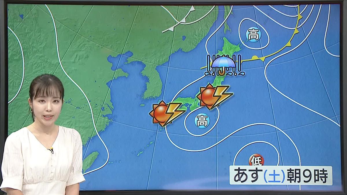 【天気】東北は断続的に雨　東日本や西日本は晴れの所多い、午後は山沿い中心に急な雷雨も