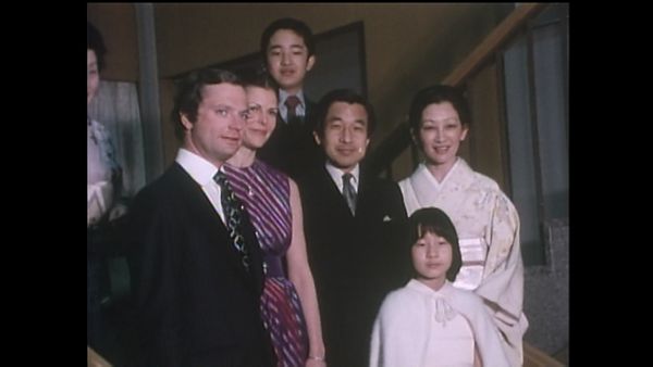 1980年　グスタフ国王夫妻の東宮御所訪問