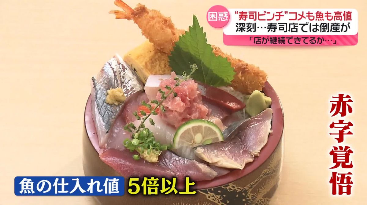 “寿司ピンチ”　コメも魚も高値　スーパーでは“安くする工夫”　寿司店では倒産が…