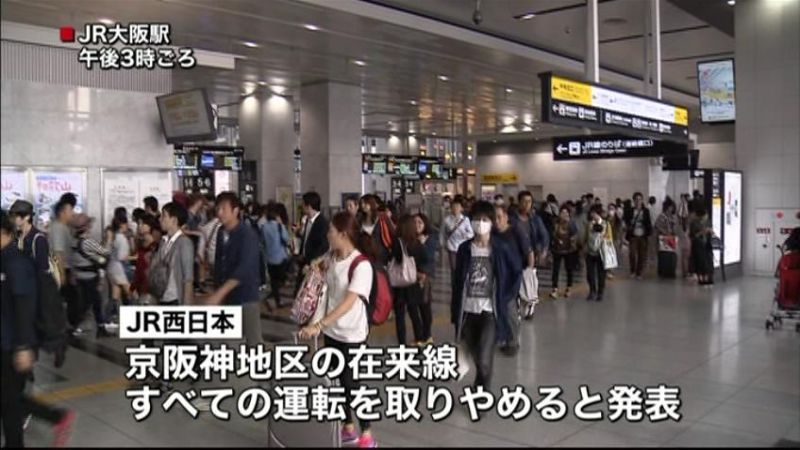 ＪＲ西　京阪神地区在来線の運転取りやめへ