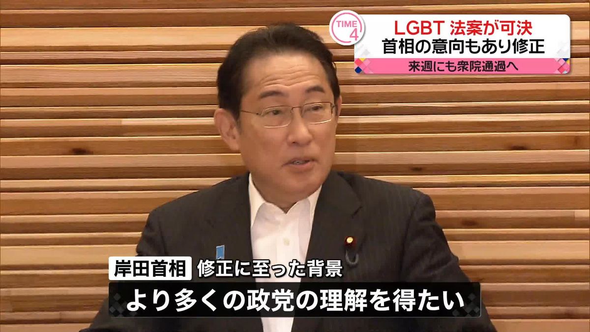 LGBT法案、衆院内閣委員会で可決　首相の意向もあり修正　来週にも衆院通過へ