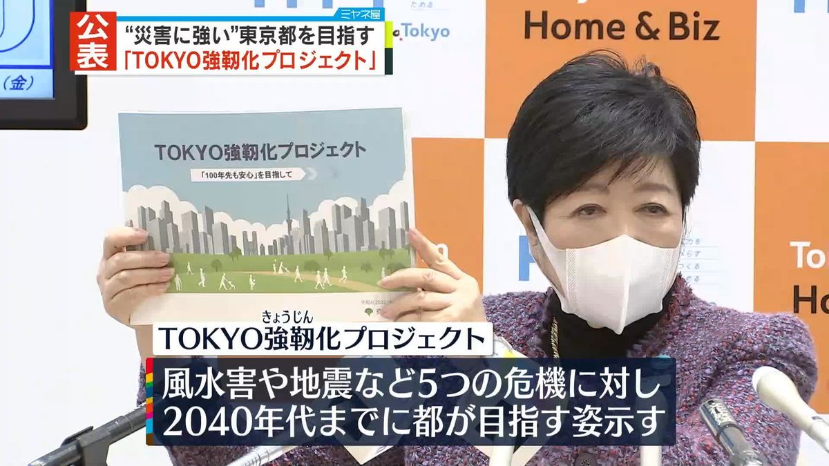 「TOKYO強靭化プロジェクト」を公表　“災害に強い”都を目指す