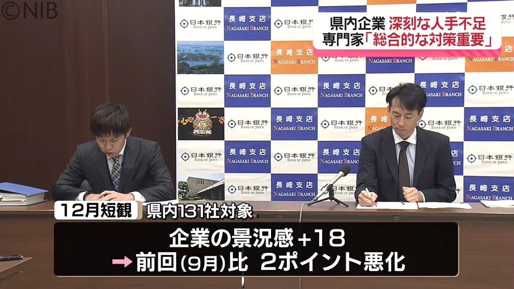 若者流出も止まらず “深刻な人手不足” に直面する県内企業　専門家「総合的な対策が重要」《長崎》