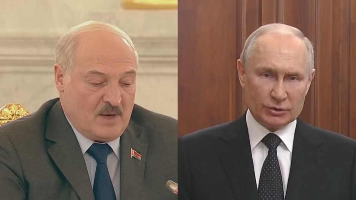 （左）ルカシェンコ大統領（右）プーチン大統領