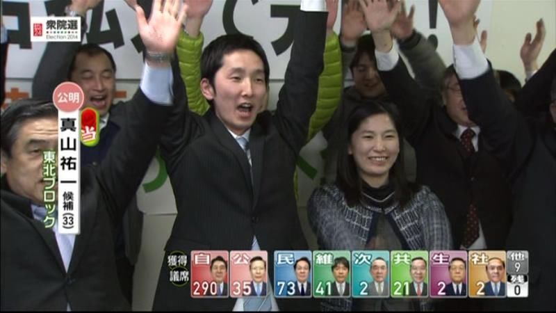 【衆院選】比例代表で真山祐一氏が当確