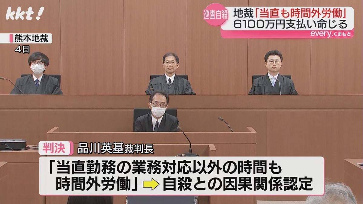 熊本地裁は｢当直勤務の業務以外の時間も時間外労働｣と認定