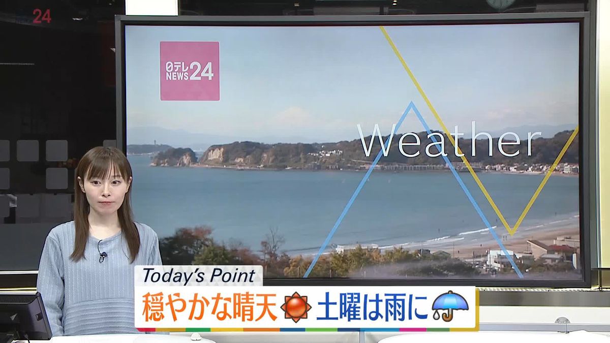 【天気】北～西日本の広範囲で穏やかに晴れ　道北は夜遅くから雨に