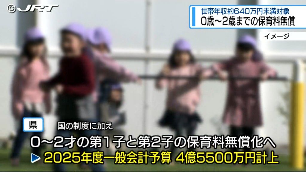 県独自の子育て支援政策　0歳～2歳までの保育料を第1子と第2子も無償へ【徳島】