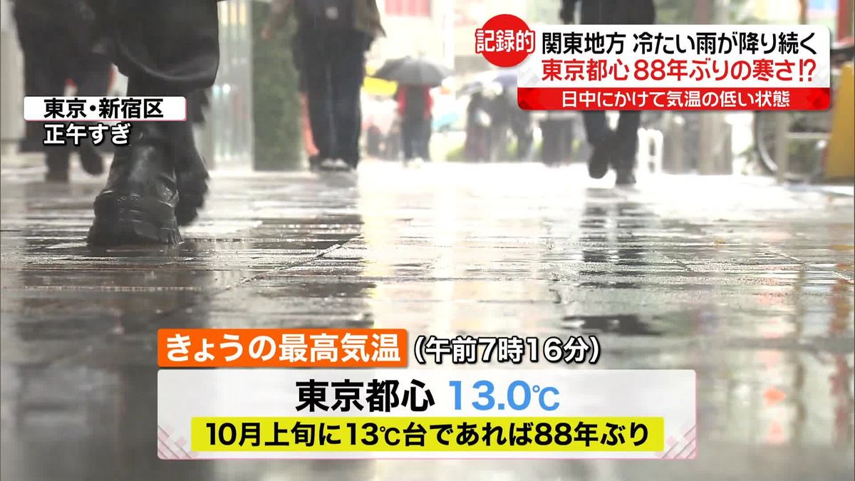 【天気】異例の寒さ　東京都心では88年ぶりの記録も!?